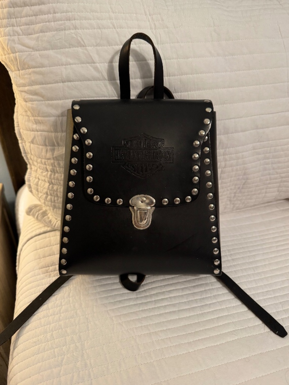Harley Davidson Leather Back Pack